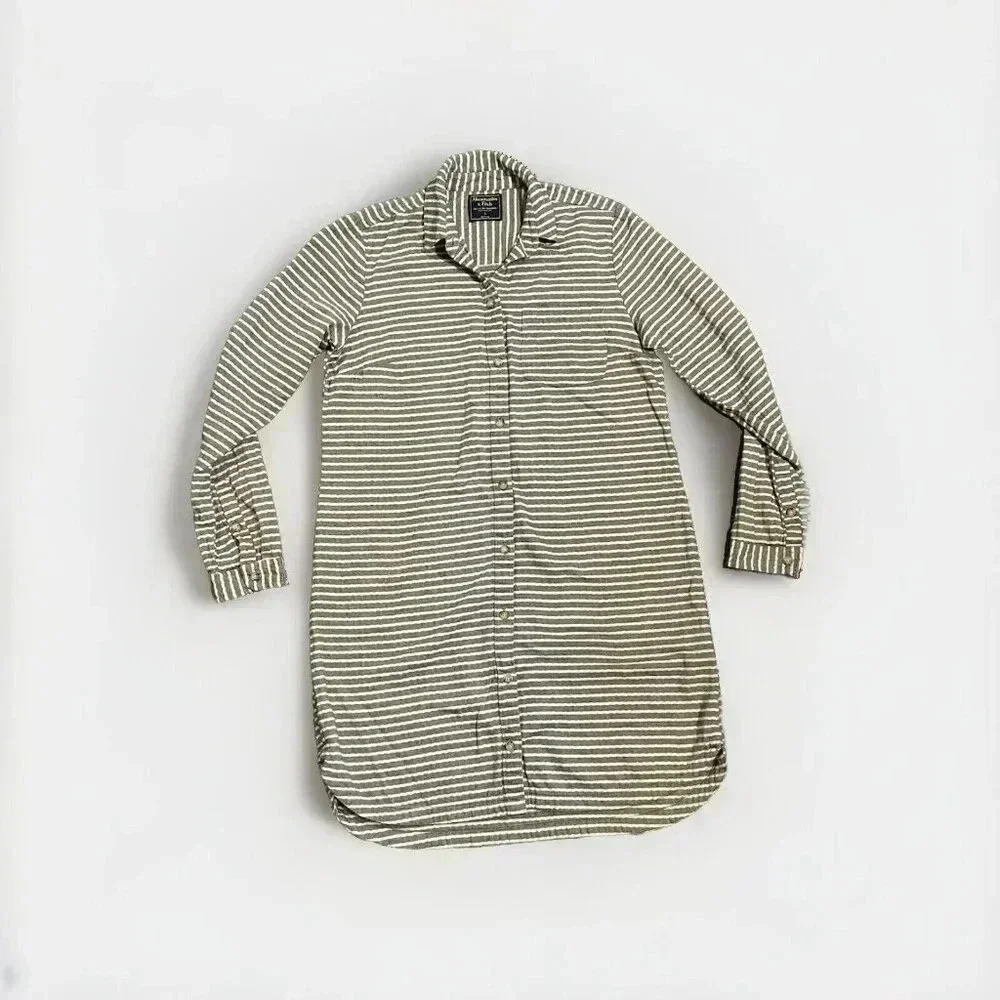 Abercrombie And Fitch Women’s Collared Striped Mini‎ Dress Small